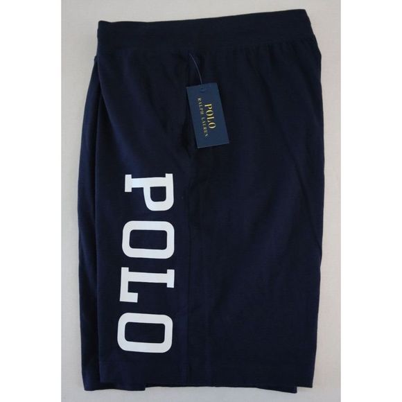 Polo Ralph Lauren PK21RL A8TL Men's Sz 4XT Navy Blue Logo Lounge Sleep Shorts - Picture 5 of 7